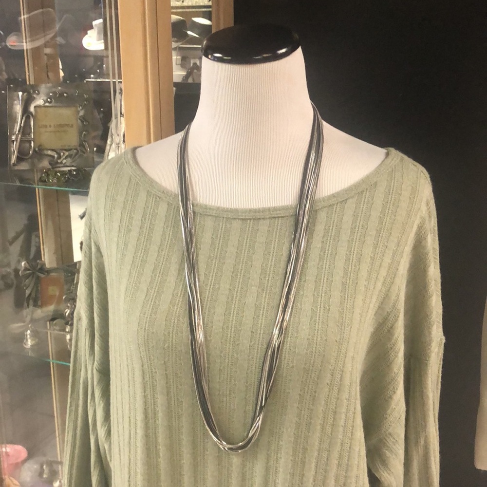WHBM 17” multi-colored multi-strand chain necklace